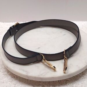 Gray Nylon Purse Strap 5 Eyelets Adjustable 46"-52 Long x 7/8" Wide #99-04